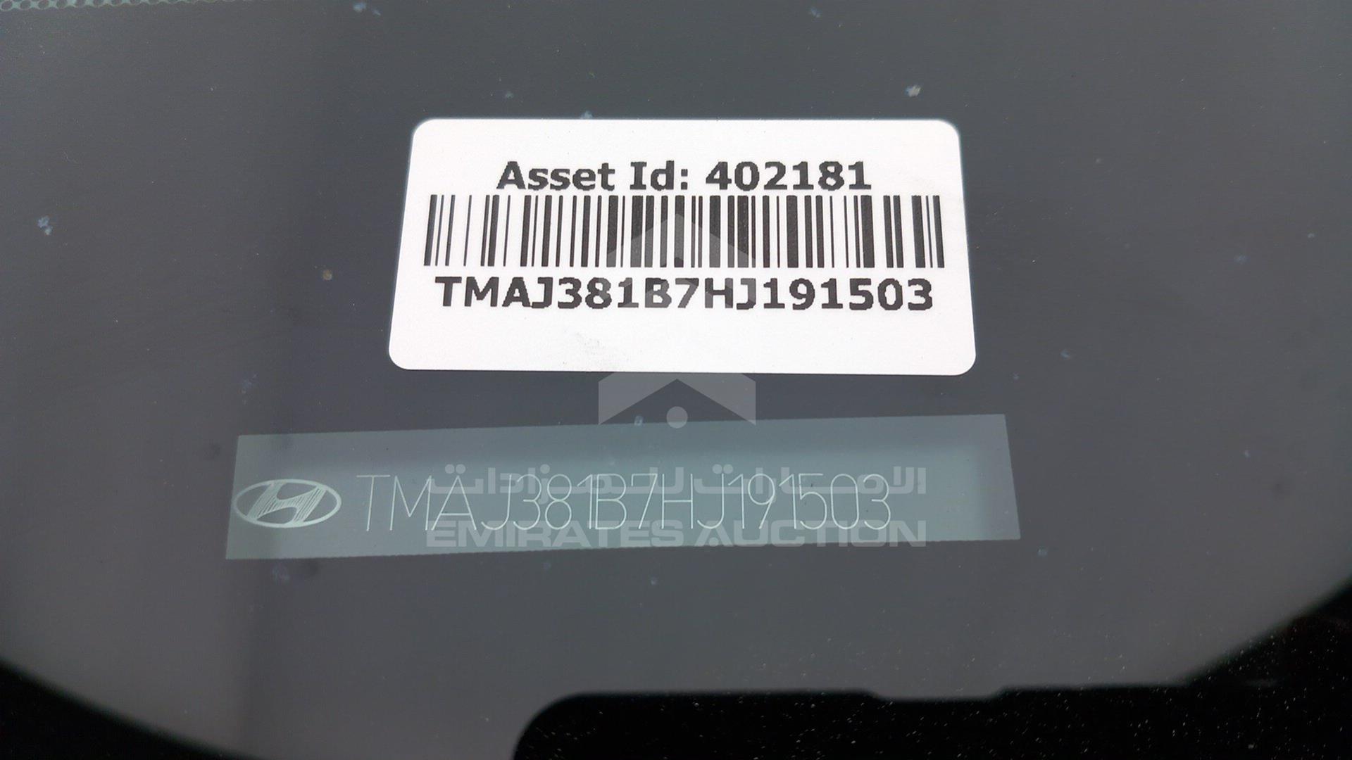 2017 HYUNDAI TUCSON VIN: TMAJ381B7HJ191503