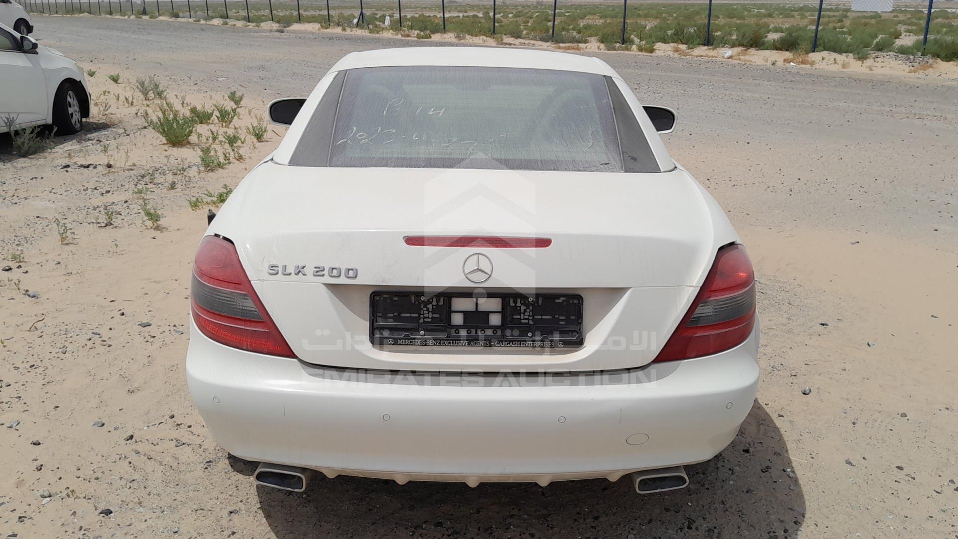 2009 MERCEDES SLK 200 VIN: WDBWK45F09F215167