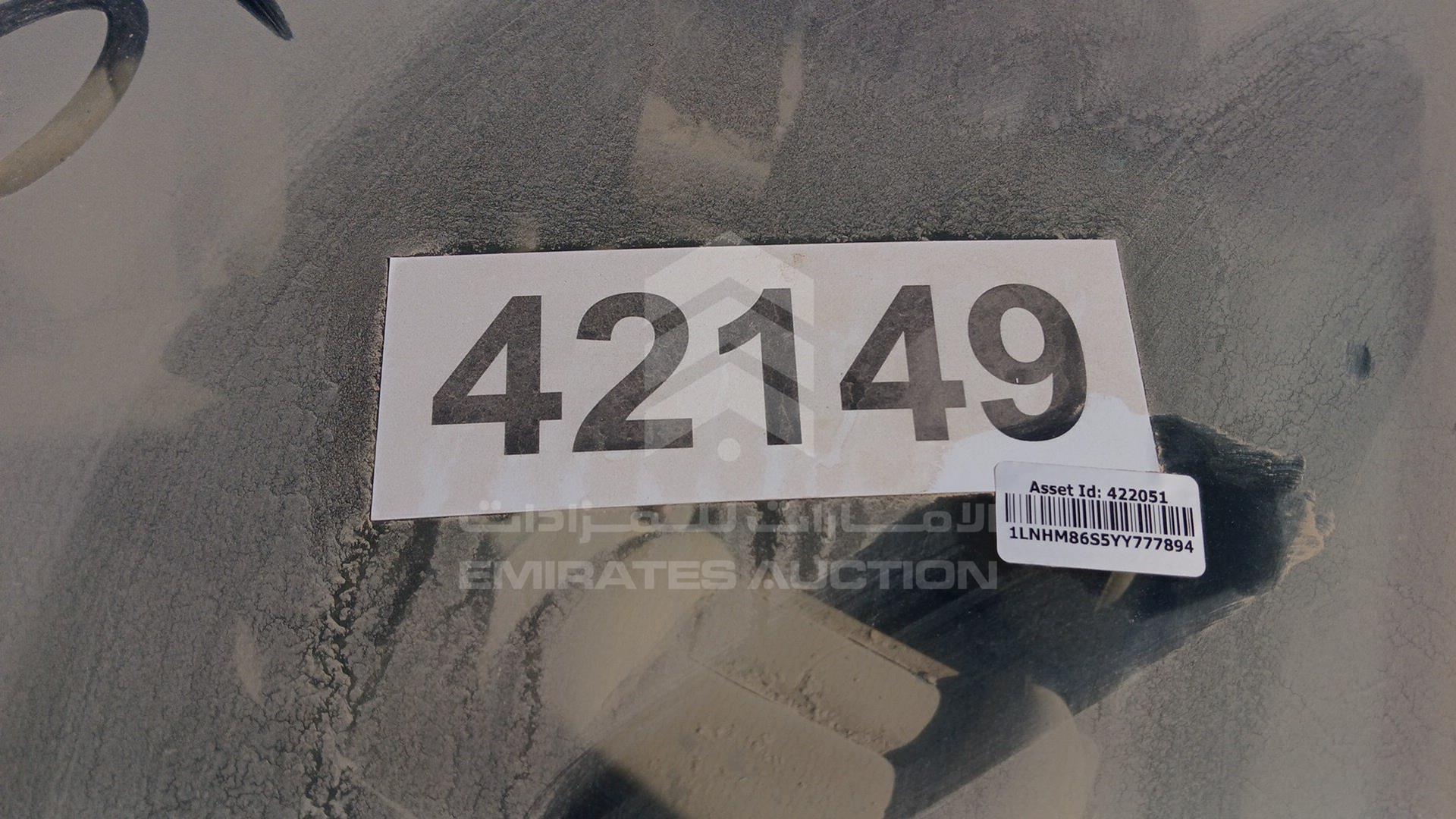 2000 LINCOLN MKZ VIN: 1LNHM86S5YY777894