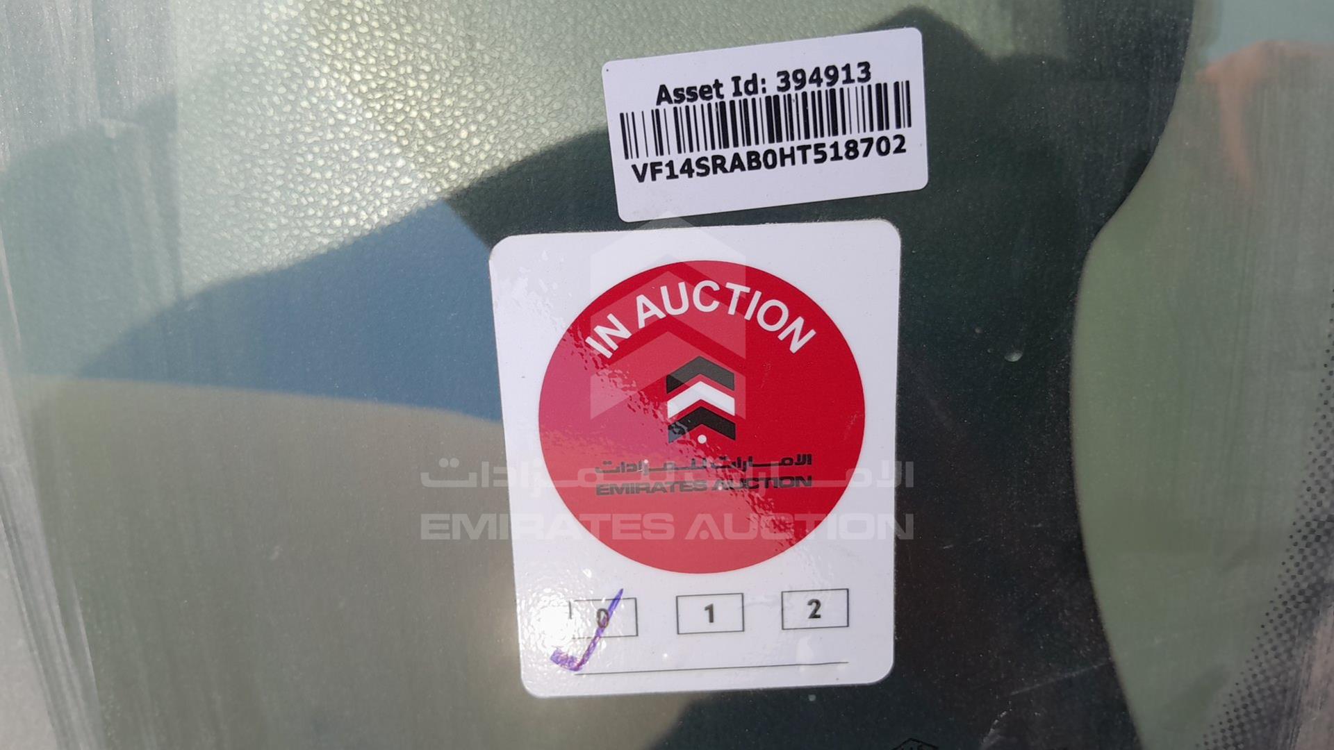 2017 RENAULT SYMBOL VIN: VF14SRAB0HT518702