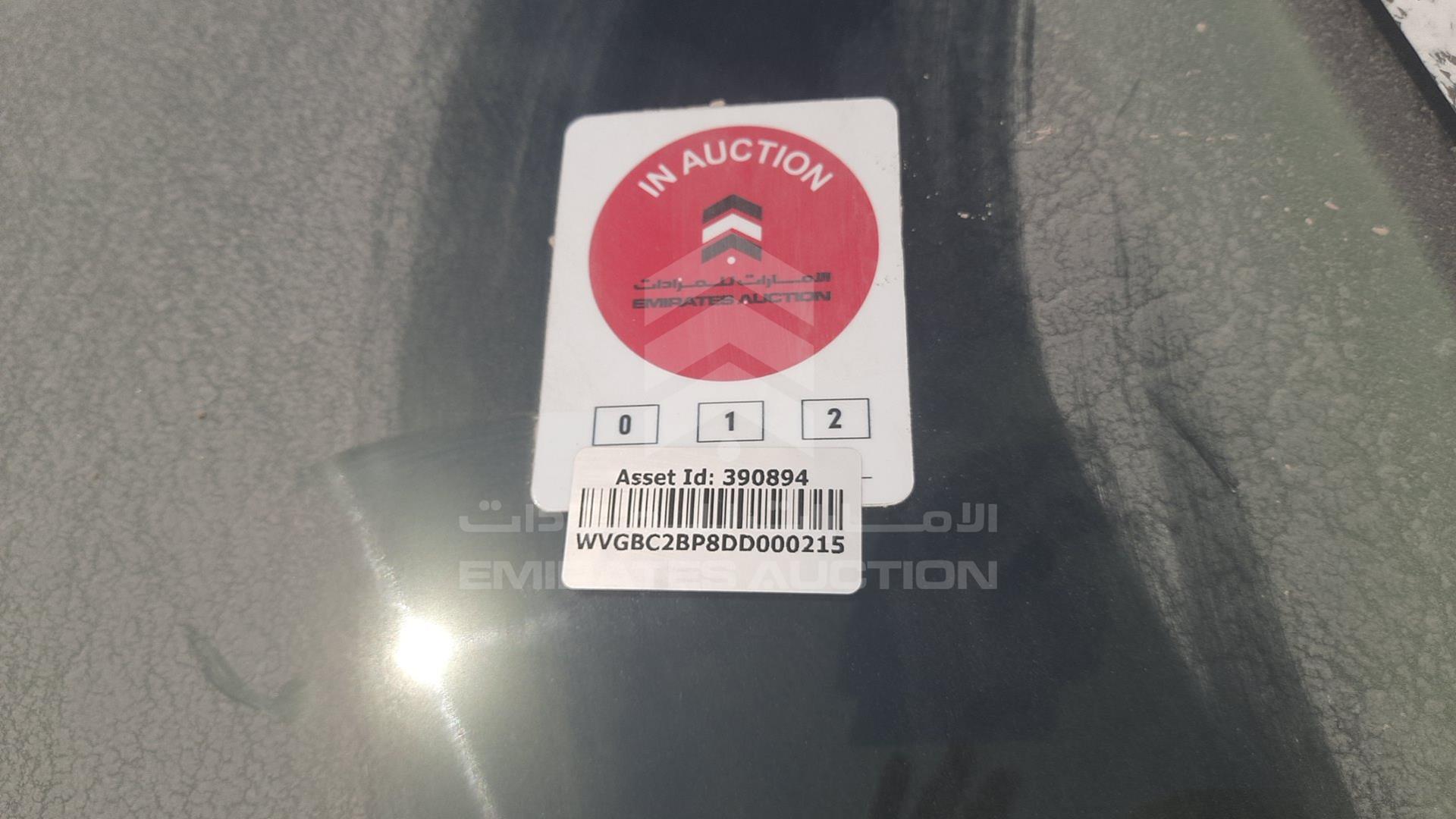 2013 VOLKSWAGEN --- VIN: WVGBC2BP8DD000215