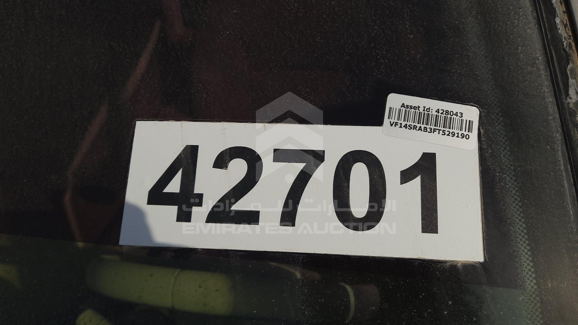 2015 RENAULT SYMBOL VIN: VF14SRAB3FT529190