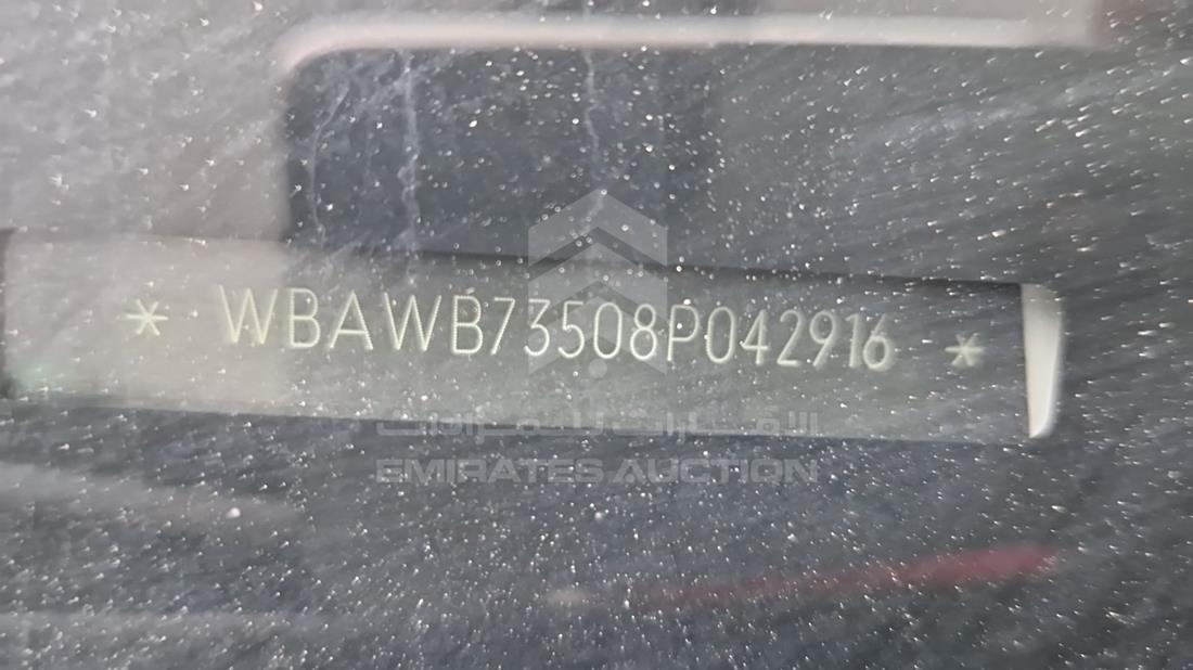بي ام دبليو 335 اى 2008 — رقم الشاسيه على الهيكل — صورة 3