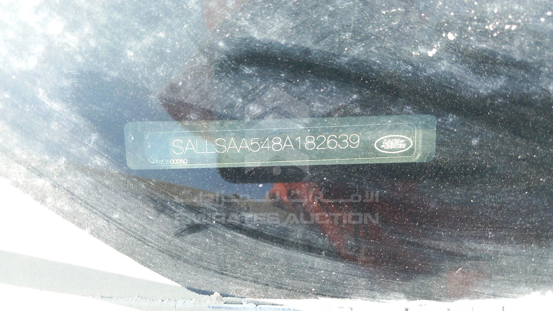 2008 RANGE ROVER --- VIN: SALLSAA548A182639
