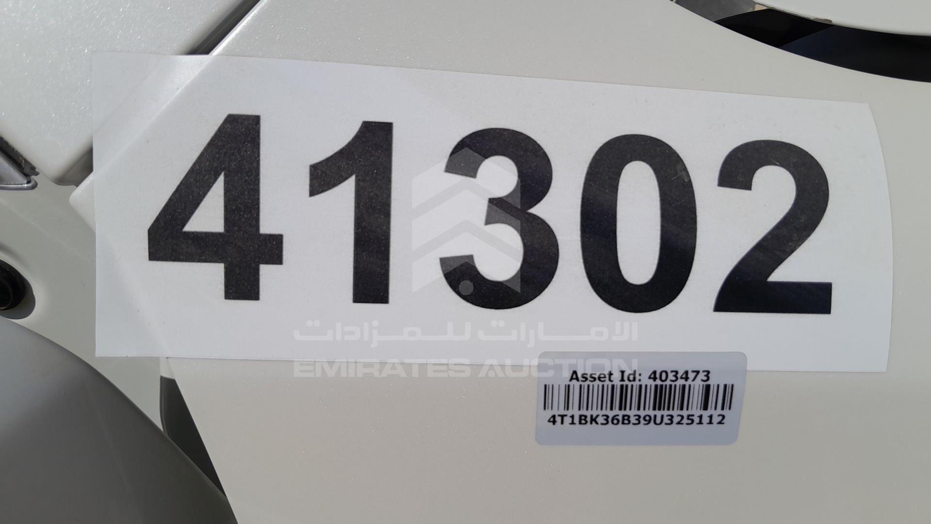 2009 TOYOTA AVALON VIN: 4T1BK36B39U325112