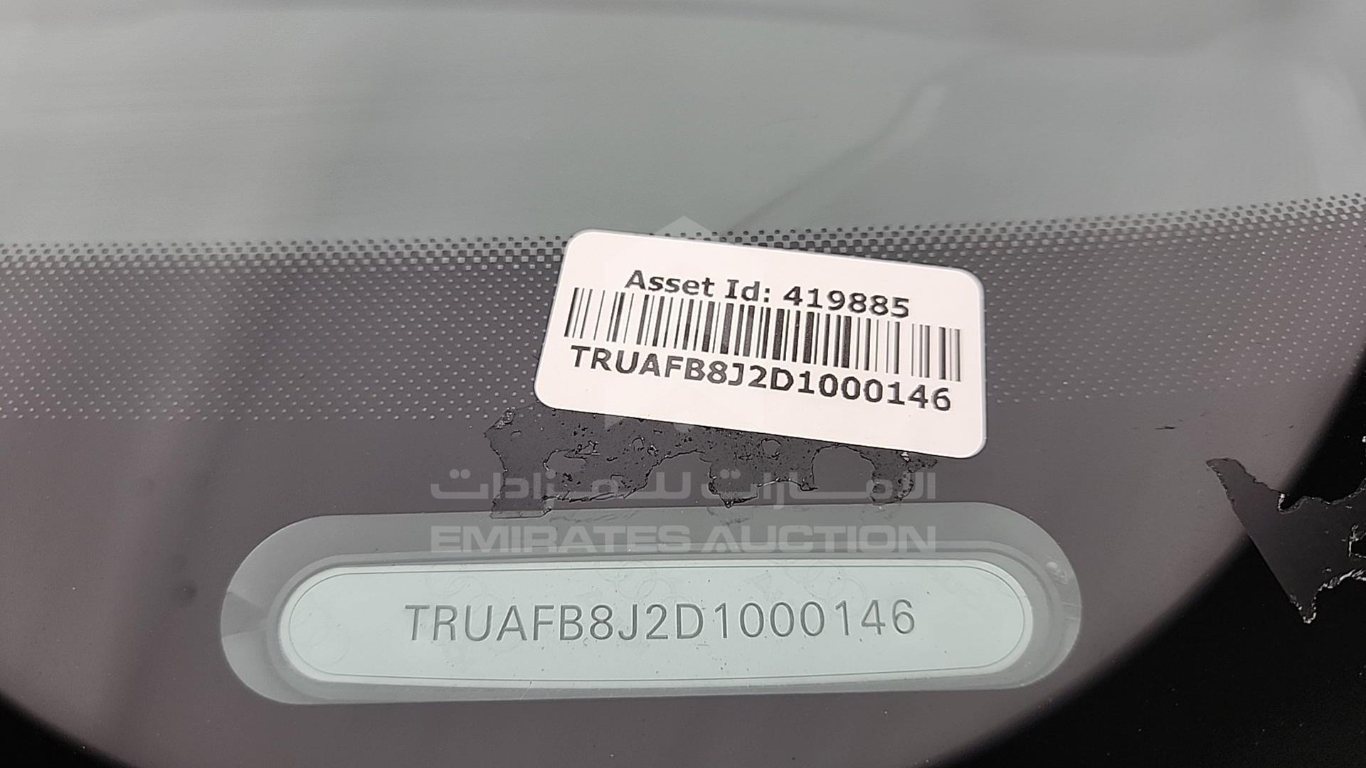 2013 AUDI TT VIN: TRUAFB8J2D1000146
