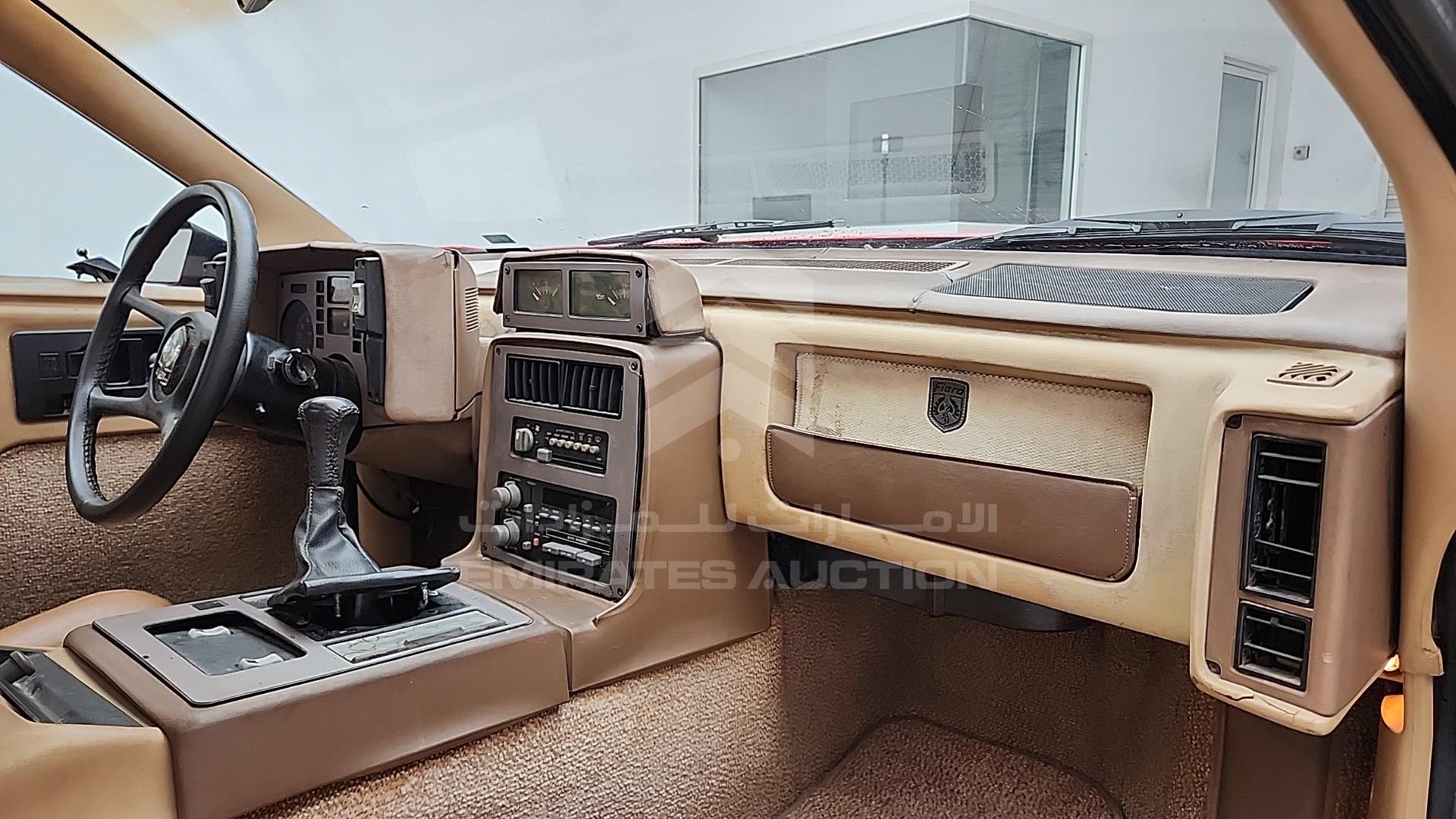 1986 PONTIAC FIERO VIN: 1G2PF3798GP211097