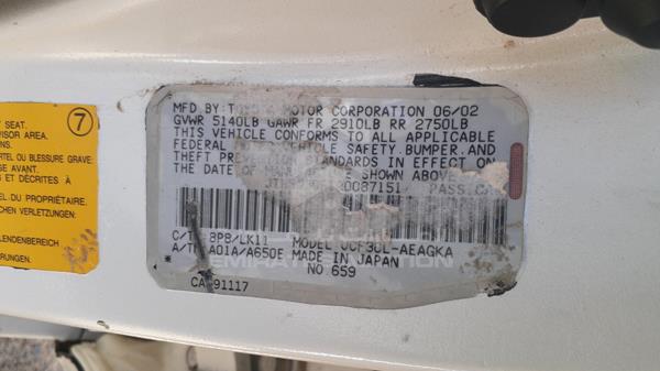 Lexus LS 430 2002 JTHBN30F120087151 Image 24
