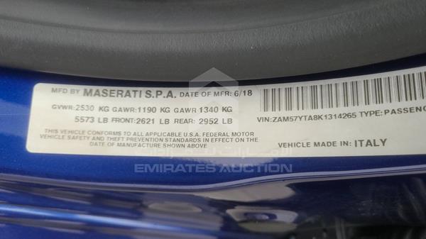 ZAM57YTA8K1314265 Maserati Ghibli