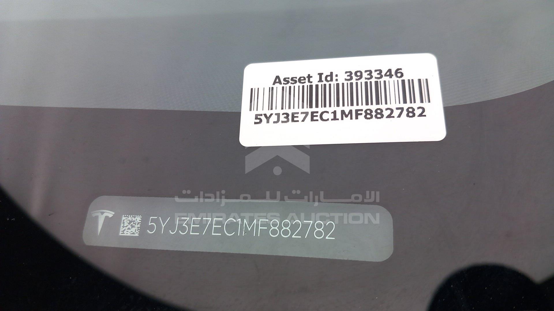 2021 TESLA MODEL 3 VIN: 5YJ3E7EC1MF882782