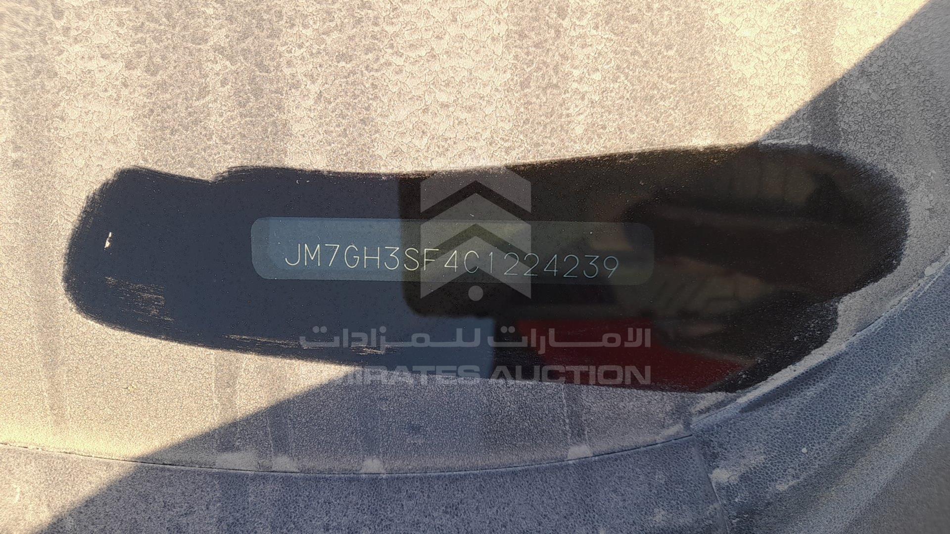 2012 MAZDA 6 VIN: JM7GH3SF4C1224239