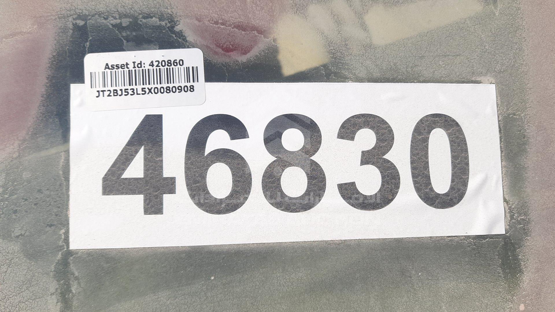 1999 TOYOTA TERCEL VIN: JT2BJ53L5X0080908