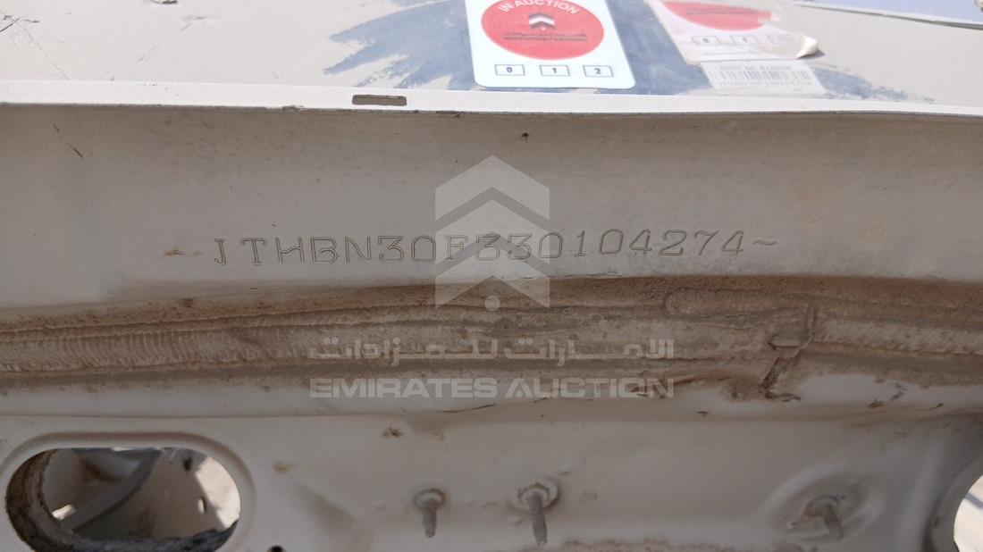 2003 Lexus LS 430 — VIN on Frame — Photo 2