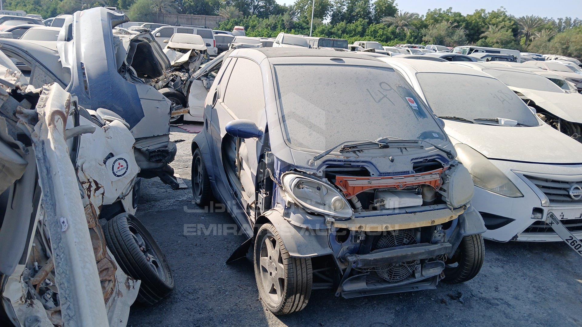 2001 SMART FORTWO VIN: WME01MC011H025531
