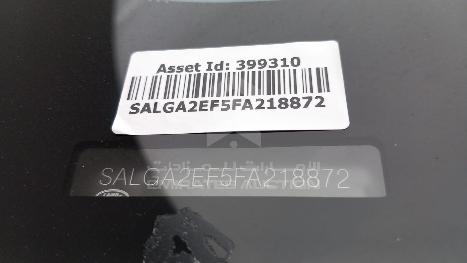 2015 RANGE ROVER VOGUE VIN: SALGA2EF5FA218872
