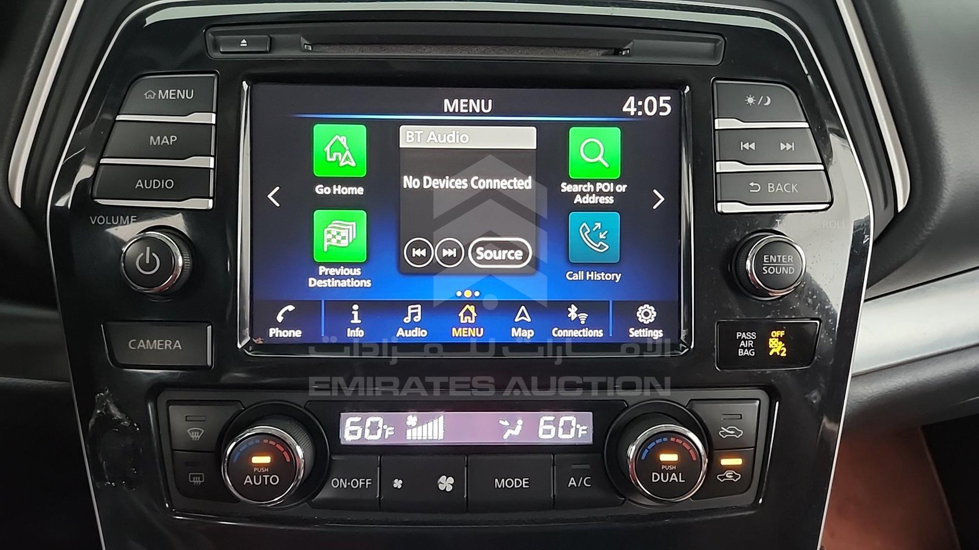 2019 NISSAN MAXIMA VIN: 1N4AA6AVXKC371771