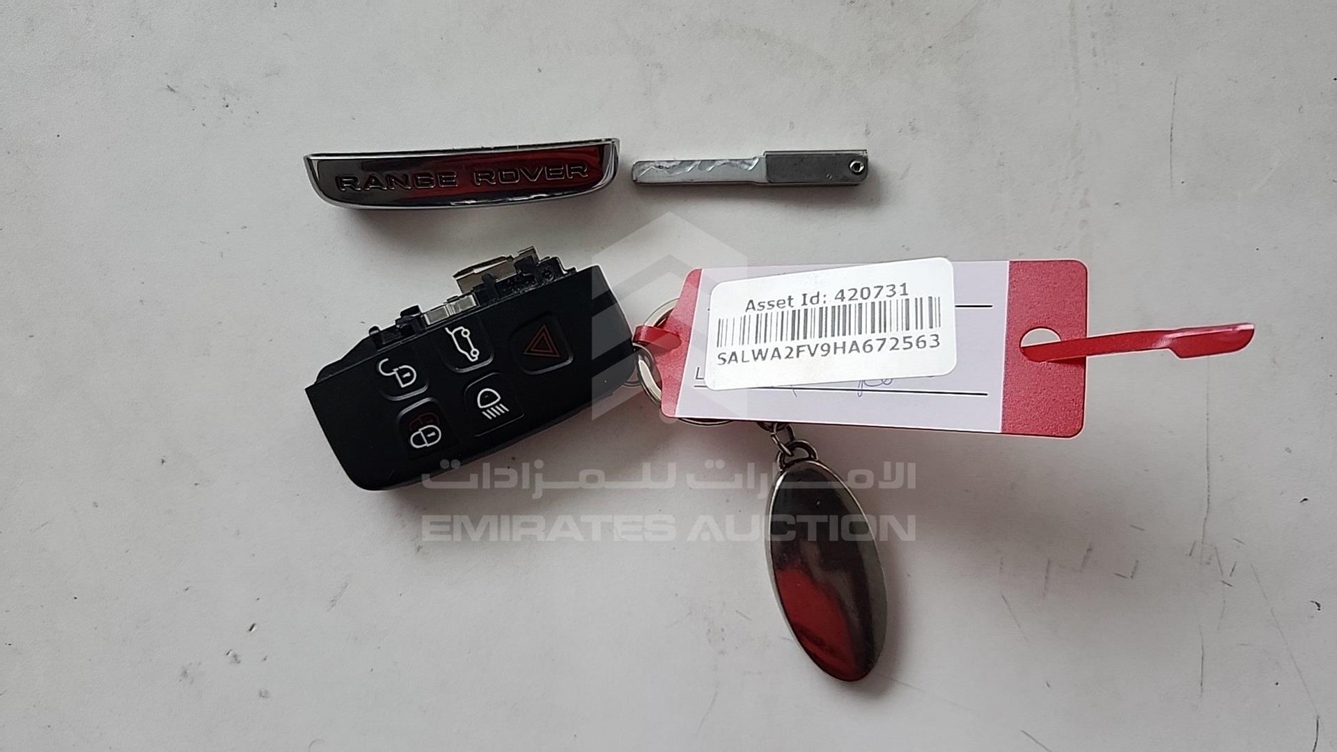 2017 RANGE ROVER SPORT VIN: SALWA2FV9HA672563