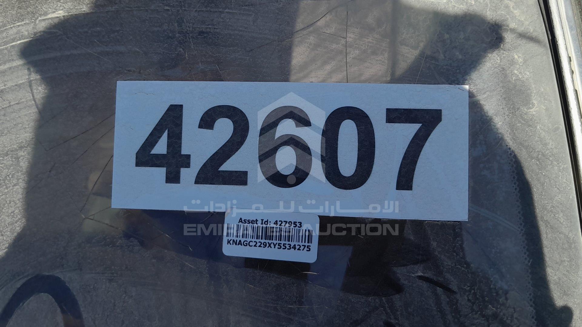 2000 KIA CLARUS VIN: KNAGC229XY5534275
