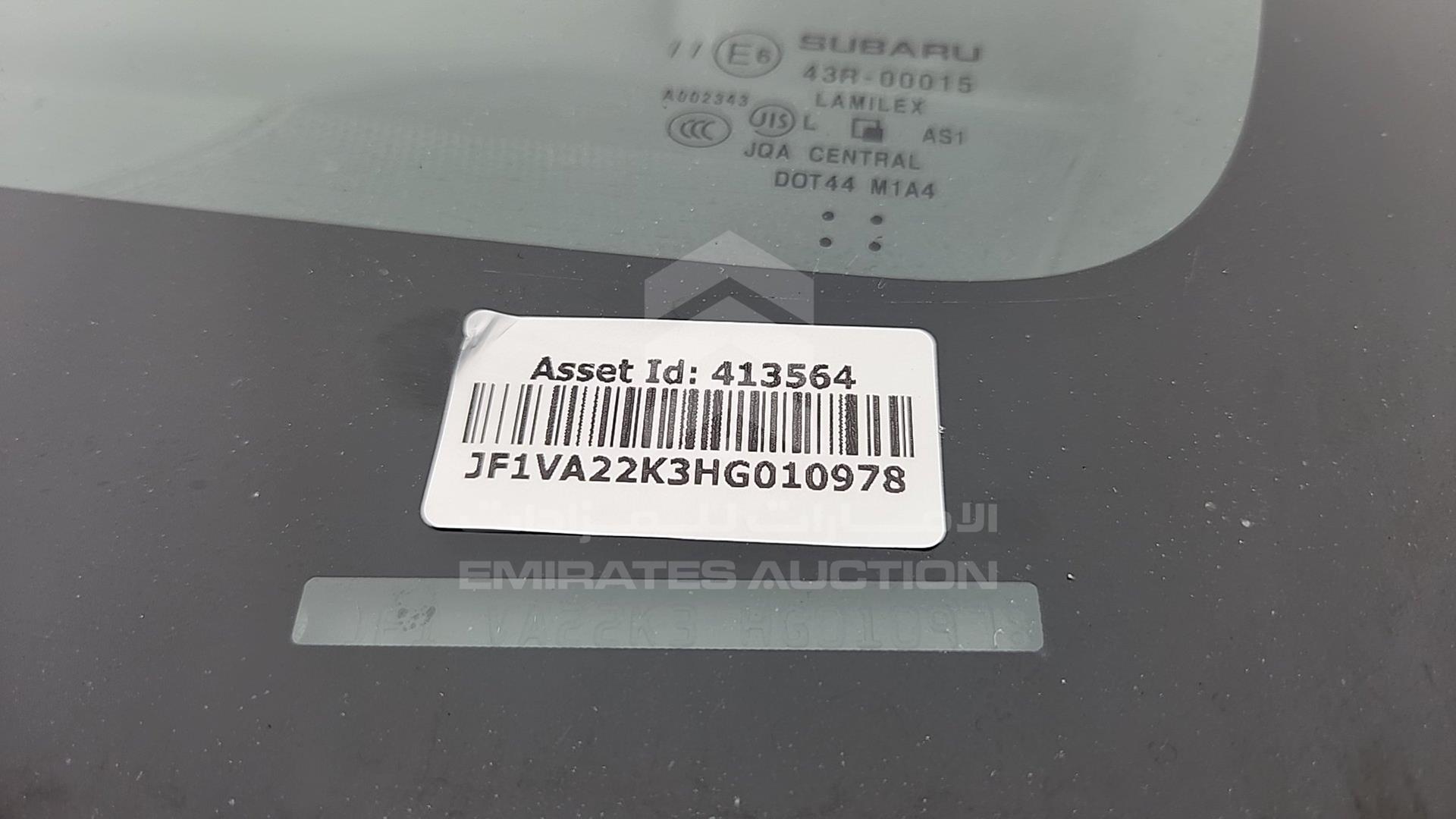 2017 SUBARU WRX VIN: JF1VA22K3HG010978