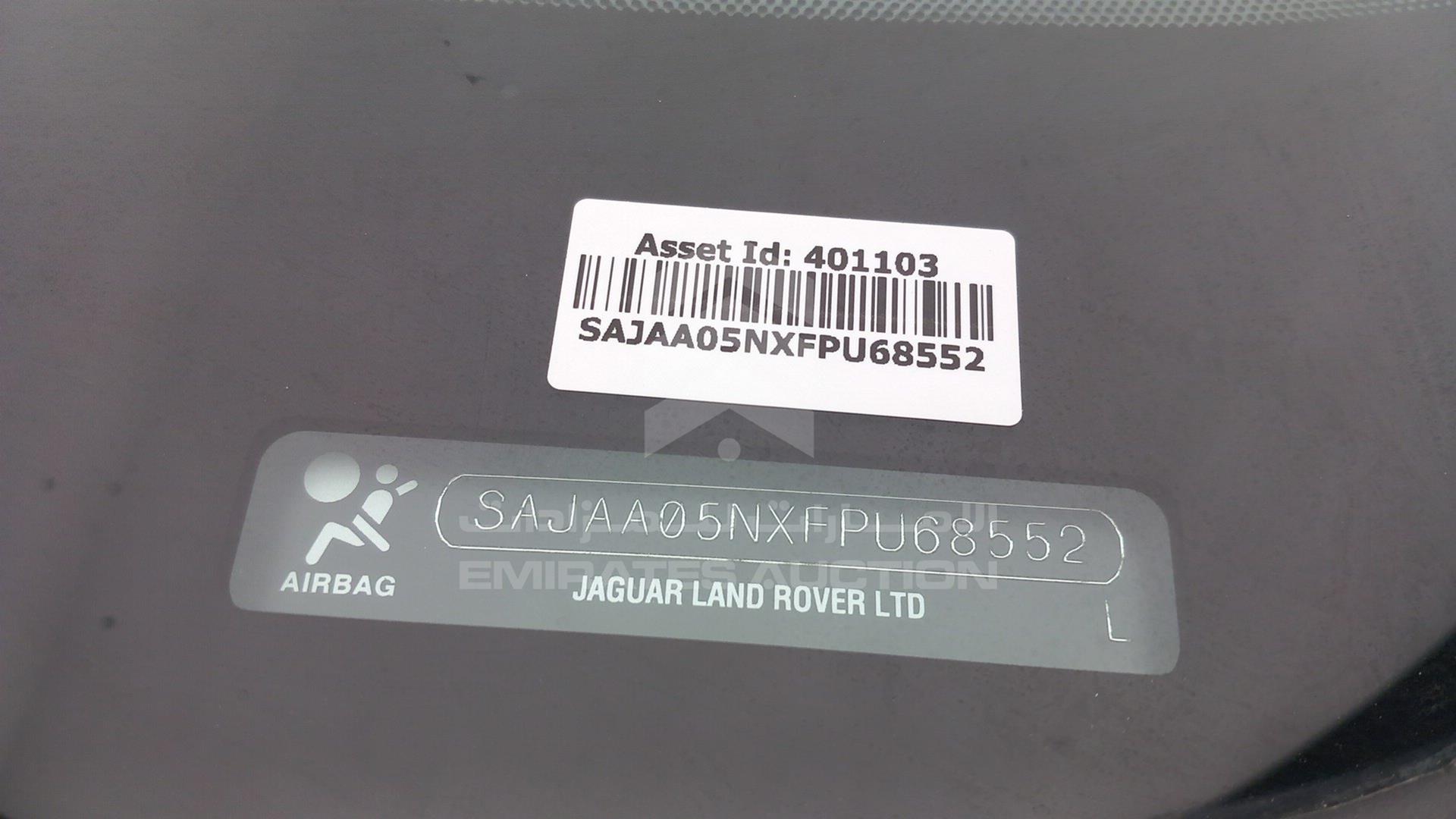 2015 JAGUAR XF VIN: SAJAA05NXFPU68552
