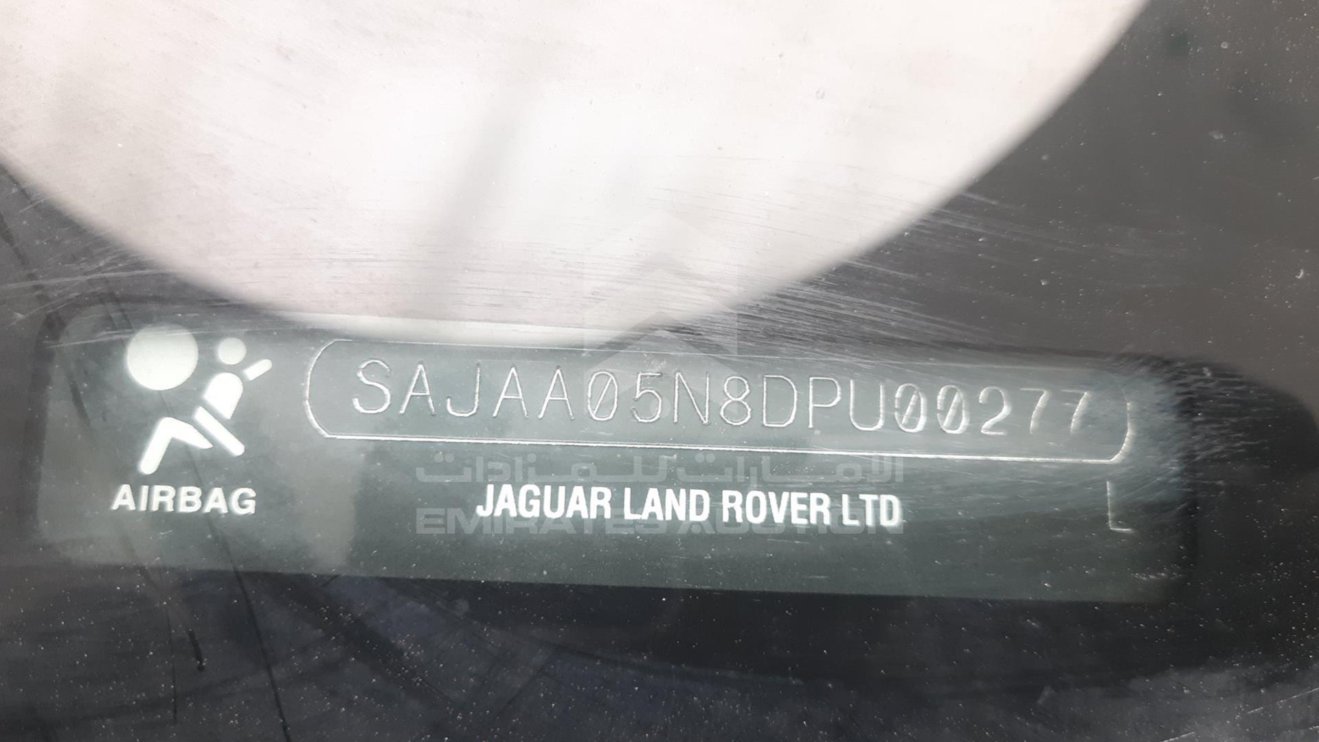 2013 JAGUAR XF VIN: SAJAA05N8DPU00277