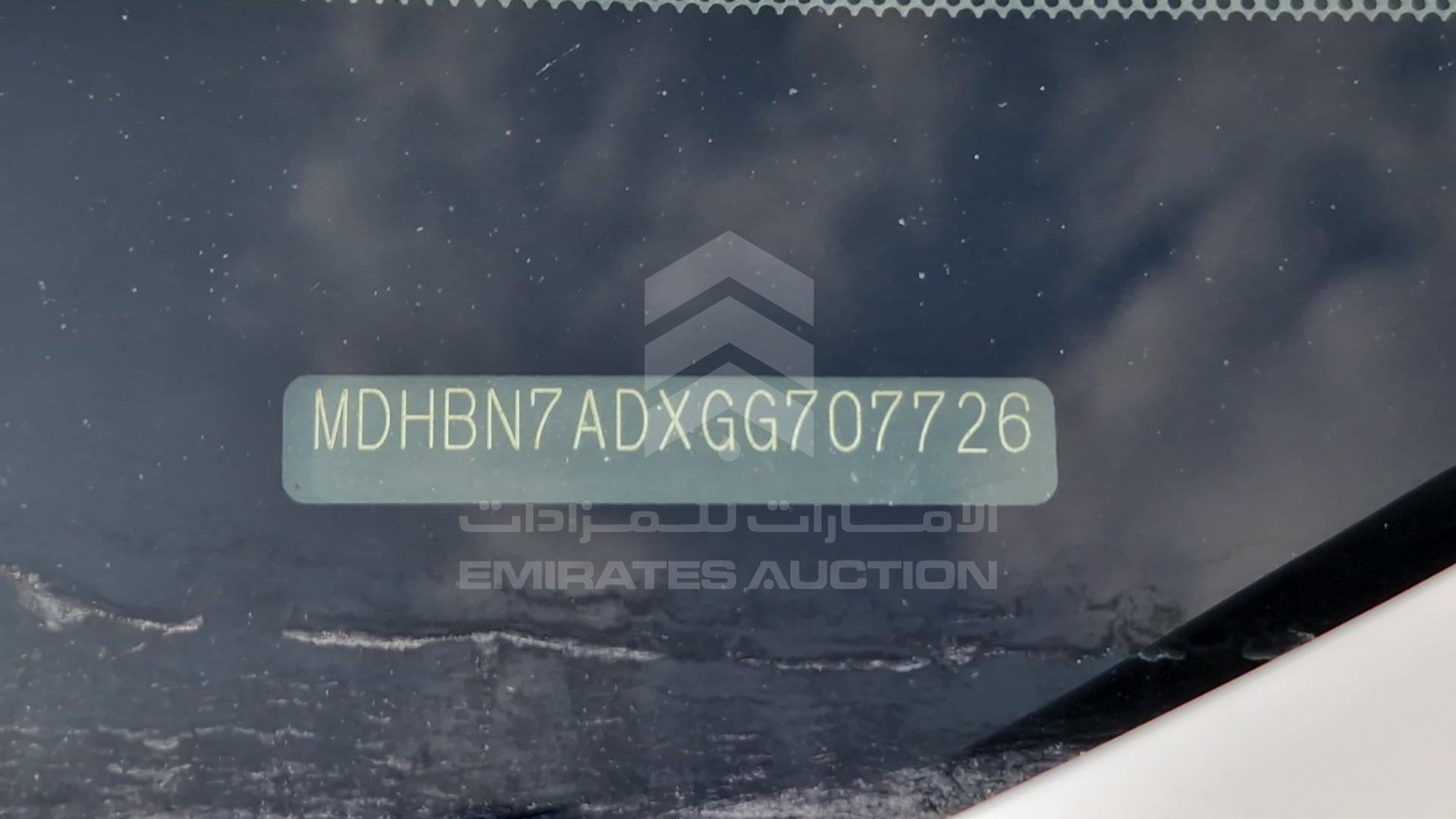 2016 NISSAN SUNNY VIN: MDHBN7ADXGG707726