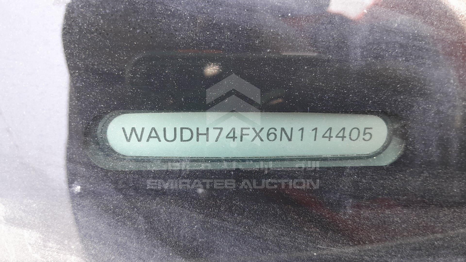 2006 AUDI A6 VIN: WAUDH74FX6N114405