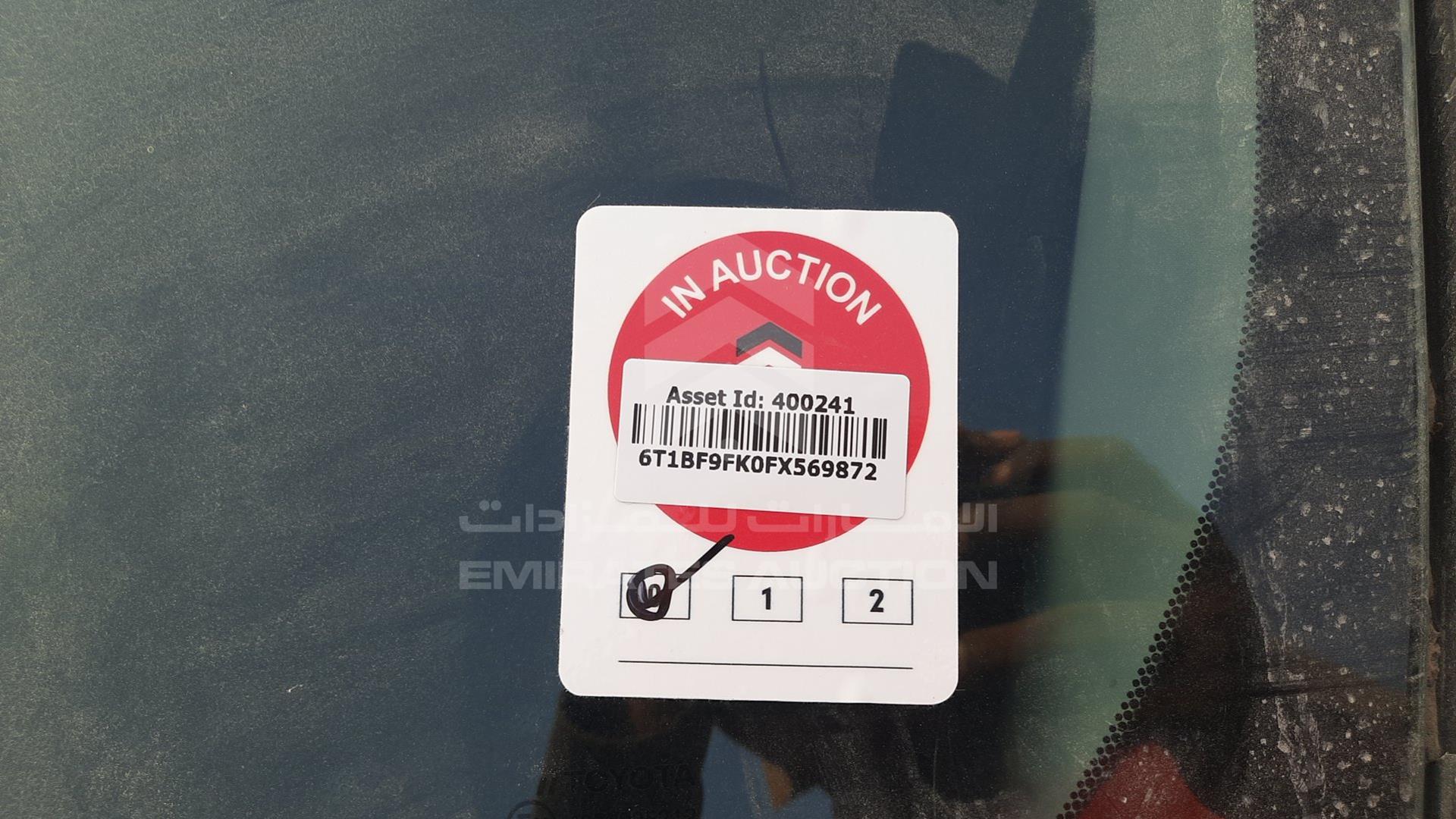 2015 TOYOTA CAMRY VIN: 6T1BF9FK0FX569872