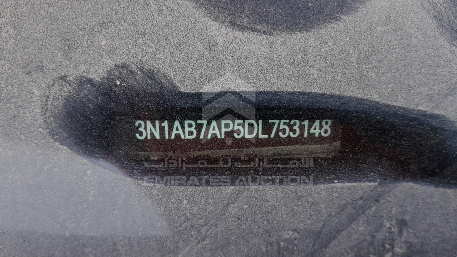 2013 NISSAN SENTRA VIN: 3N1AB7AP5DL753148