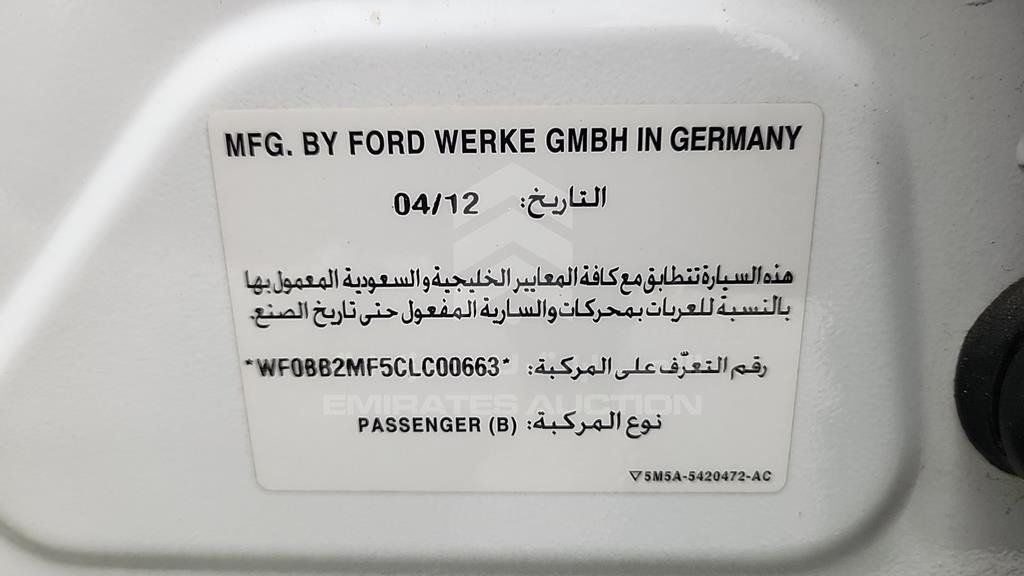 WF0BB2MF5CLC00663 - 2012 FORD FOCUS - #526380
