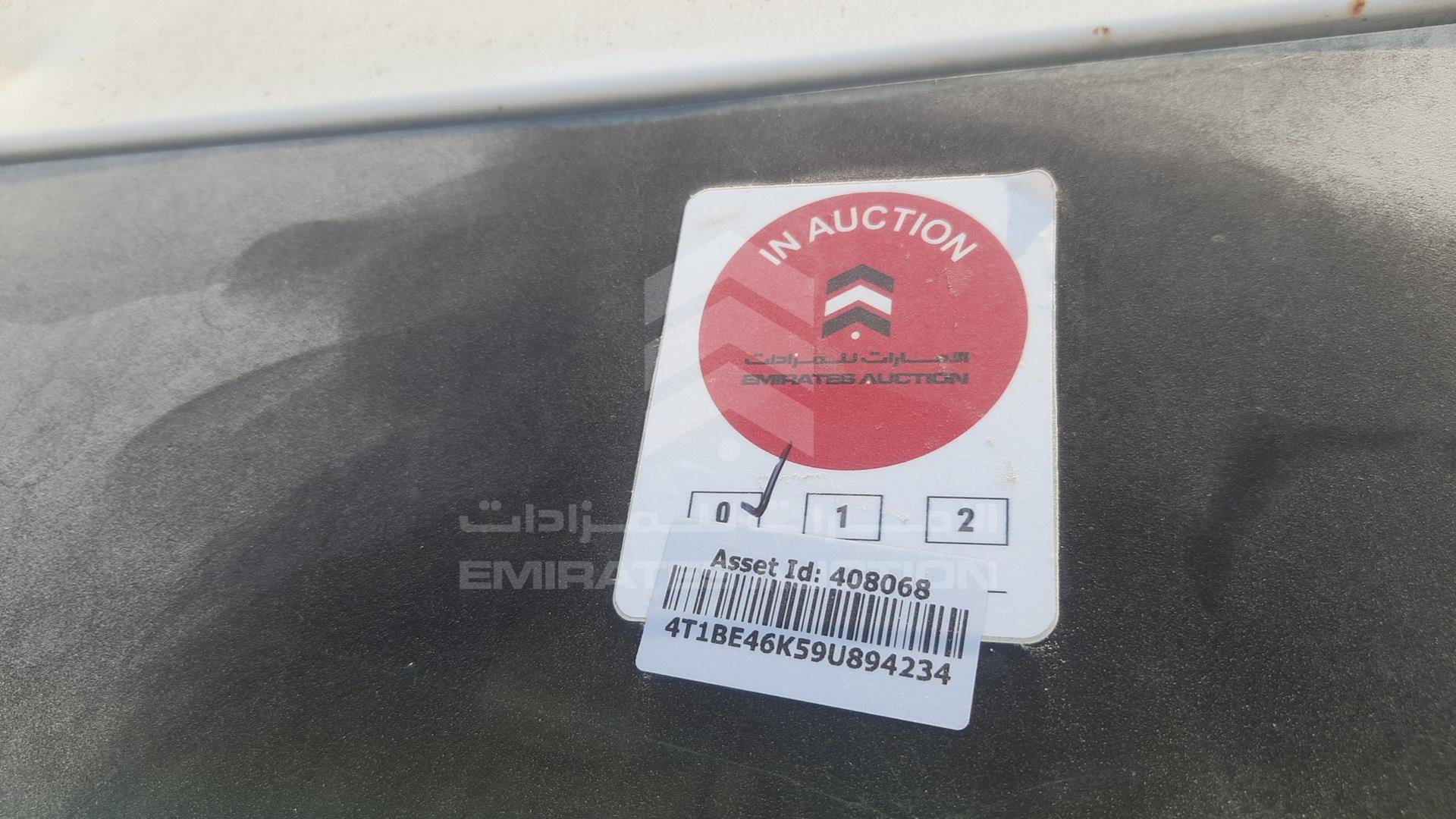 2009 TOYOTA CAMRY VIN: 4T1BE46K59U894234
