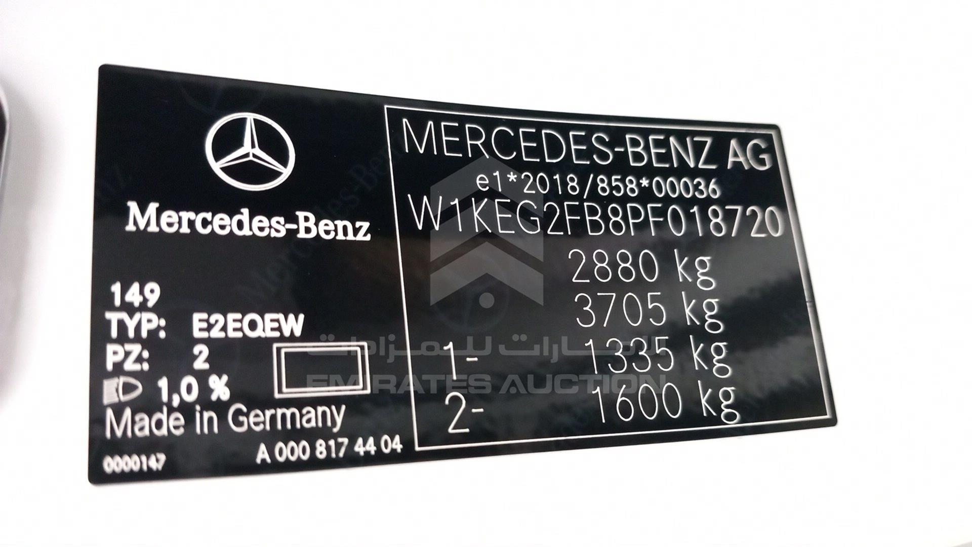 2023 MERCEDES EQE 350 VIN: W1KEG2FB8PF018720