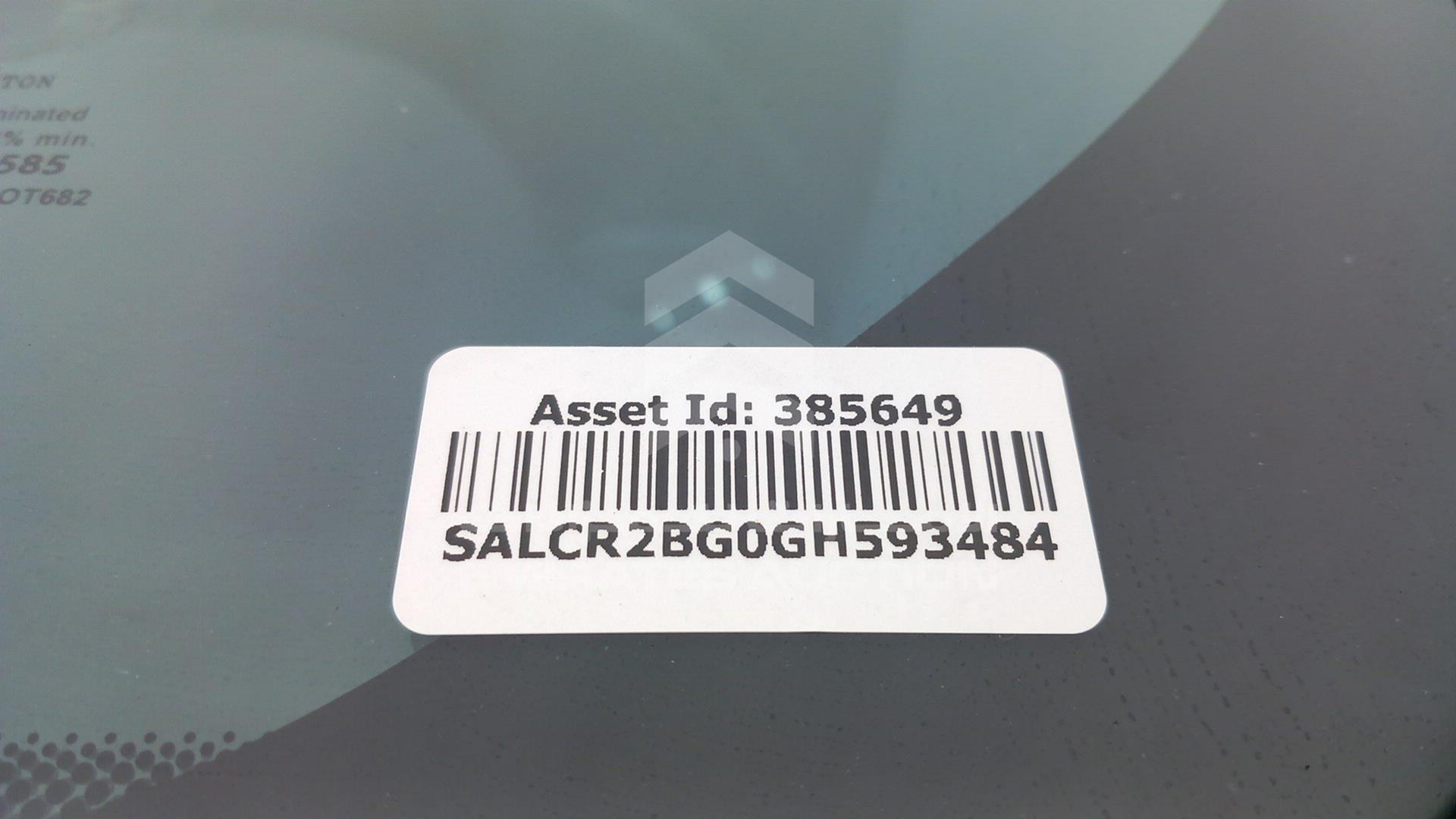 2016 LAND ROVER DISCOVERY VIN: SALCR2BG0GH593484