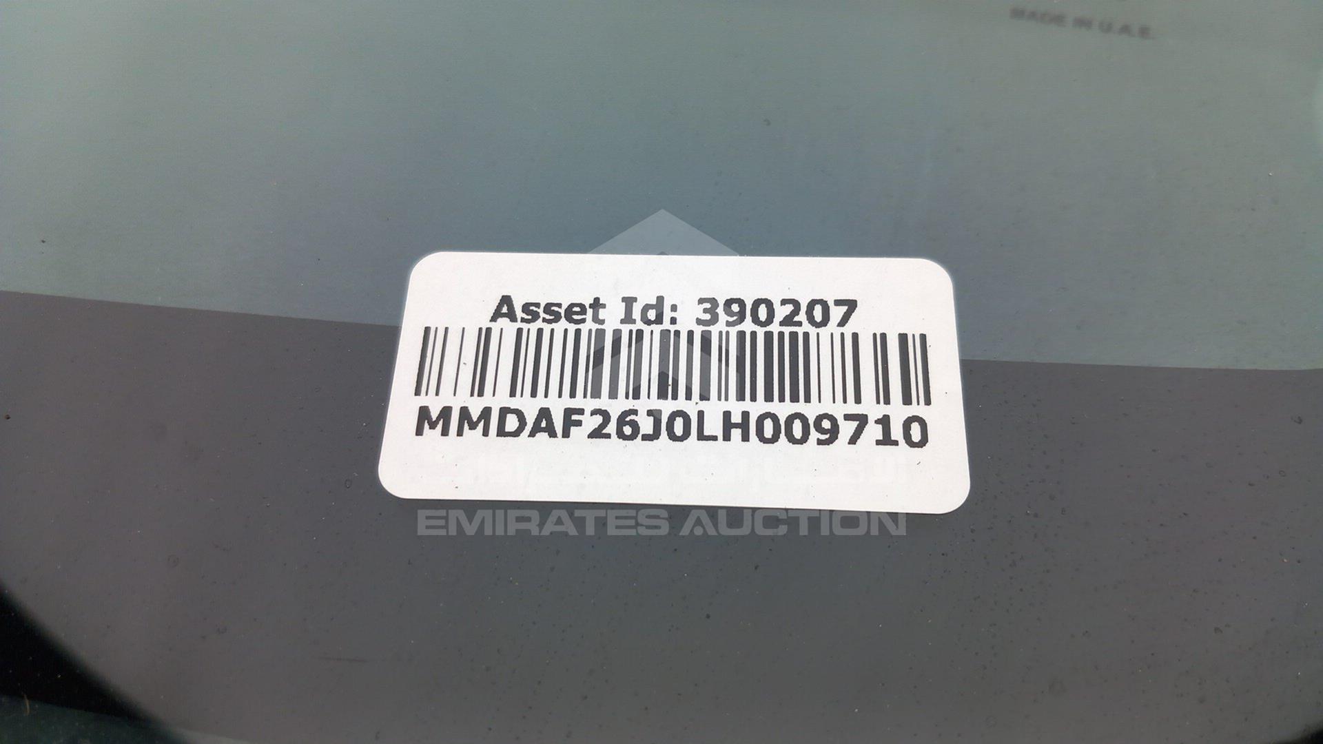 2020 MITSUBISHI ATTRAGE VIN: MMDAF26J0LH009710