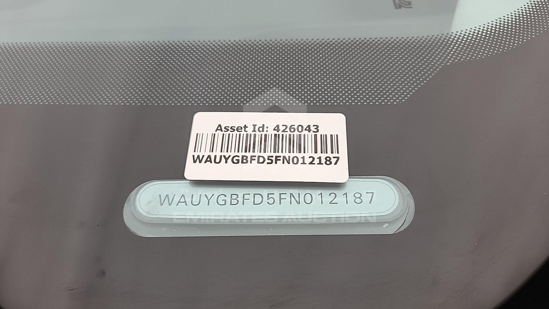 2015 AUDI A8 VIN: WAUYGBFD5FN012187