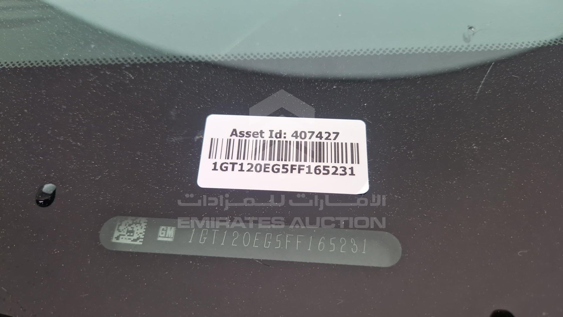 2015 GMC SIERRA VIN: 1GT120EG5FF165231