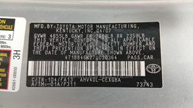 2007 Toyota Camry — VIN on Frame — Photo 2 — Thumbnail