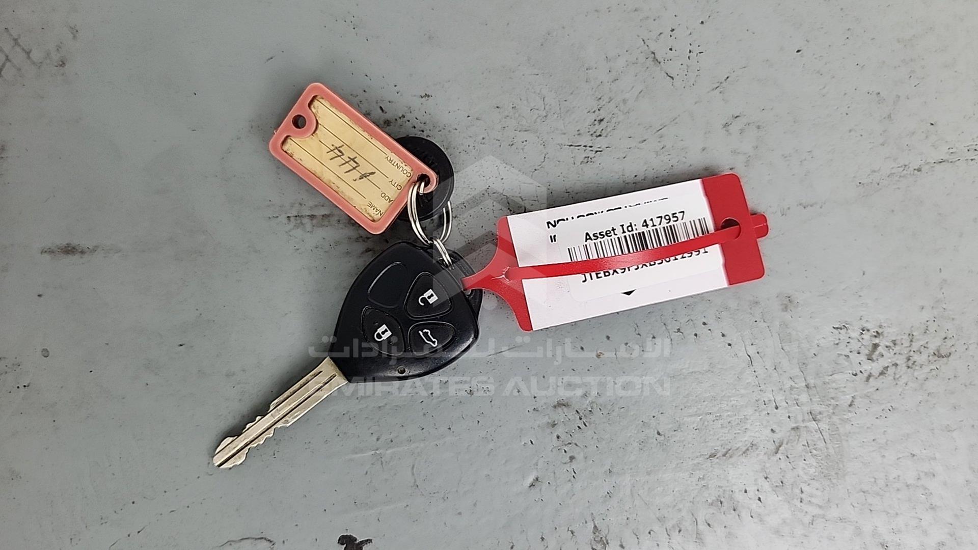 2011 TOYOTA PRADO VIN: JTEBX9FJXB5012991