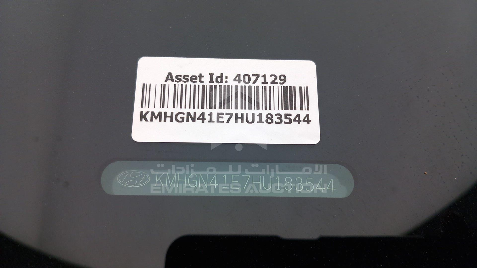 2017 HYUNDAI GENESIS VIN: KMHGN41E7HU183544