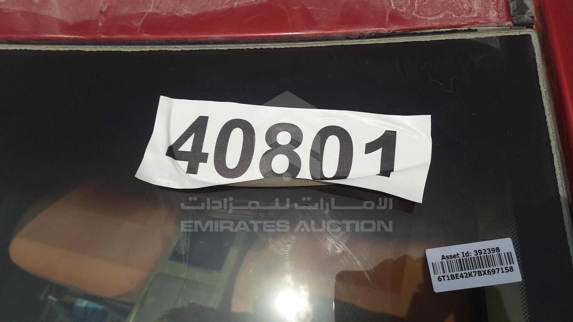 2011 TOYOTA CAMRY VIN: 6T1BE42K7BX697158
