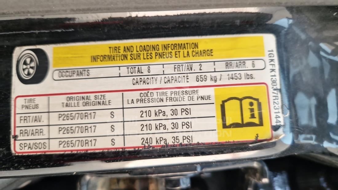 2007 GMC Yukon — VIN on Frame — Photo 3