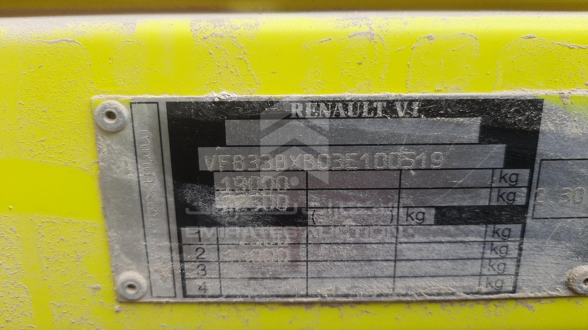 0 RENAULT --- VIN: VF633BXB03E100519