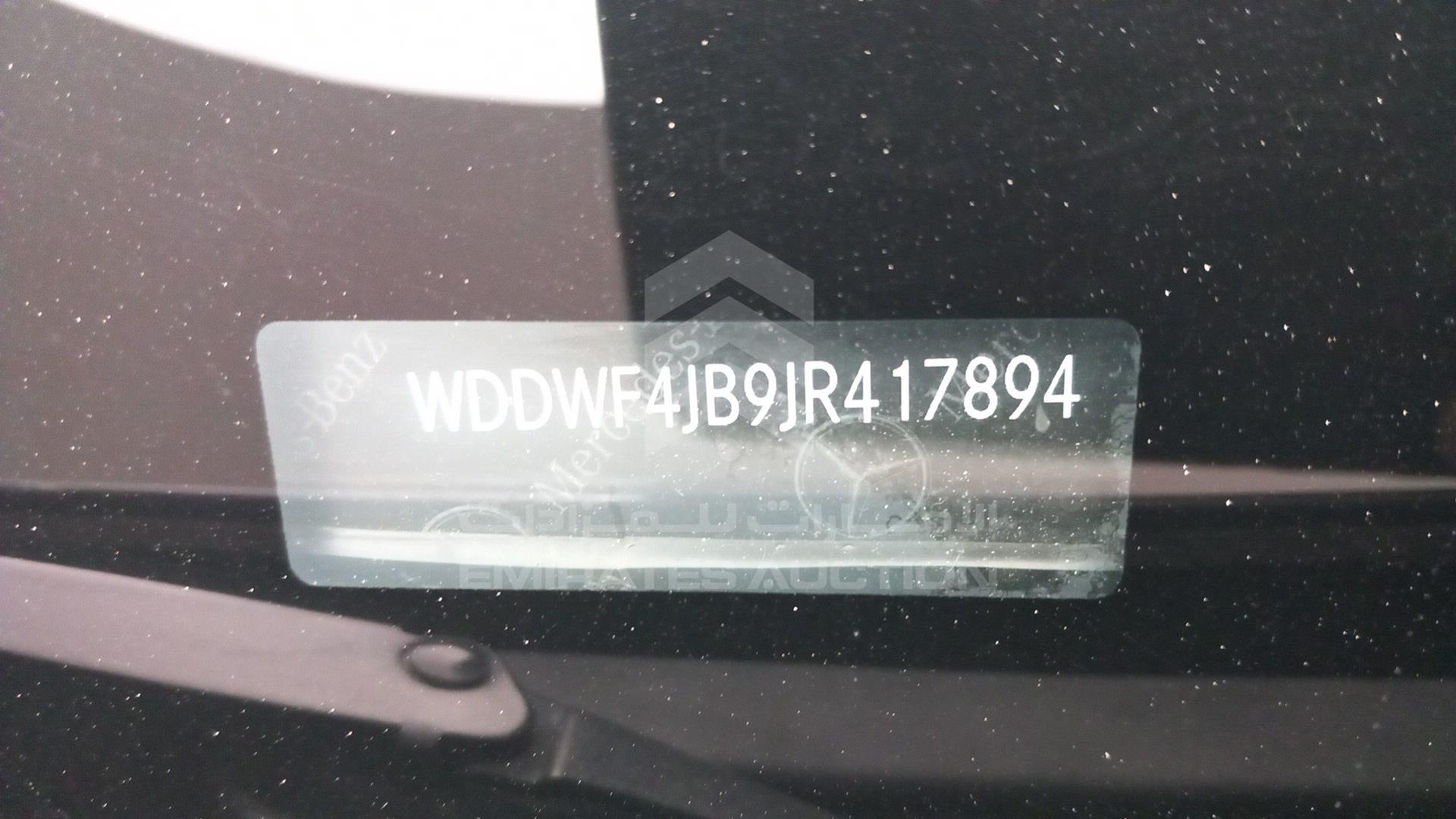 2018 MERCEDES C 300 VIN: WDDWF4JB9JR417894