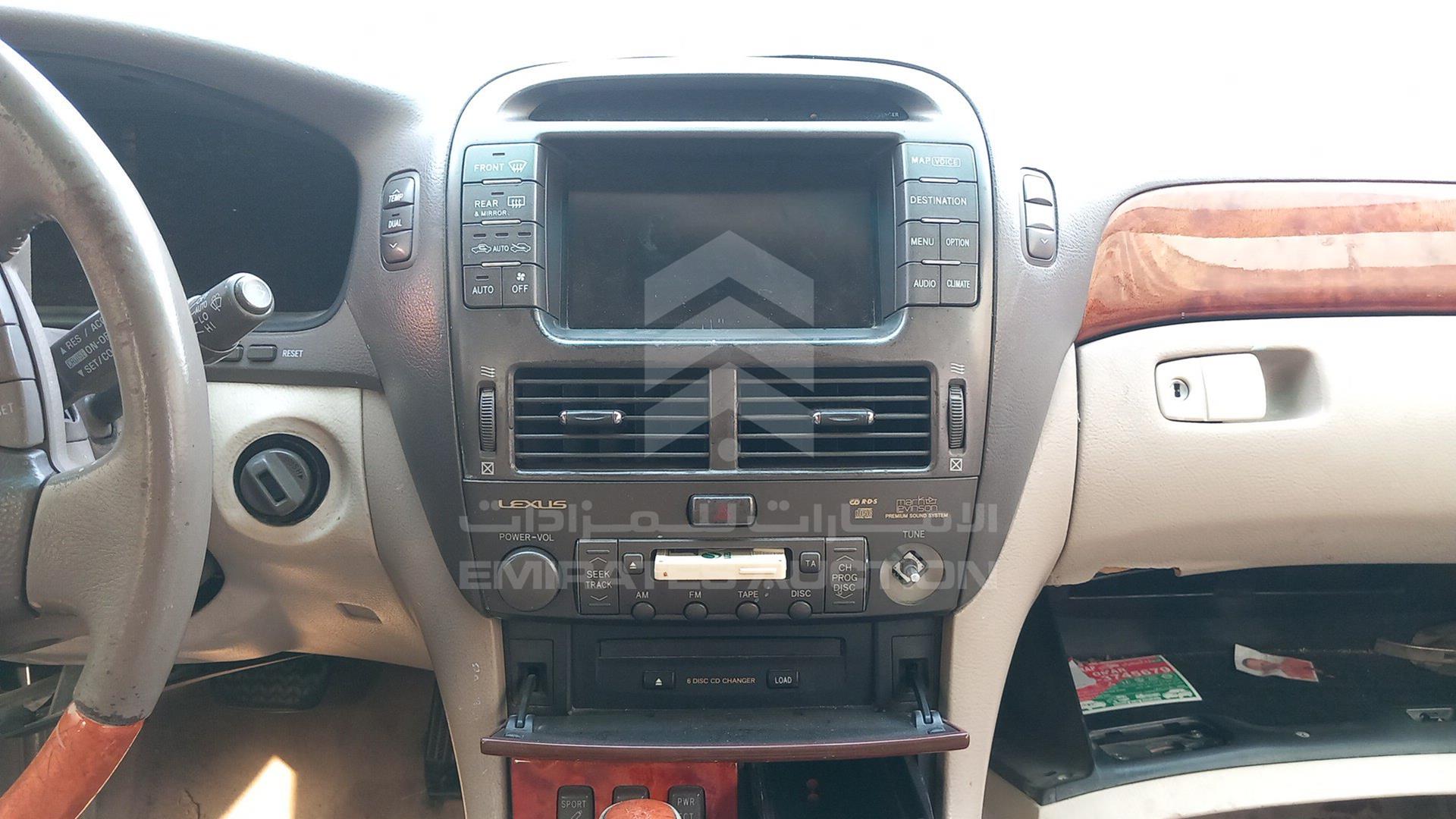 2001 LEXUS LS 430 VIN: JTHBN30FX00017337