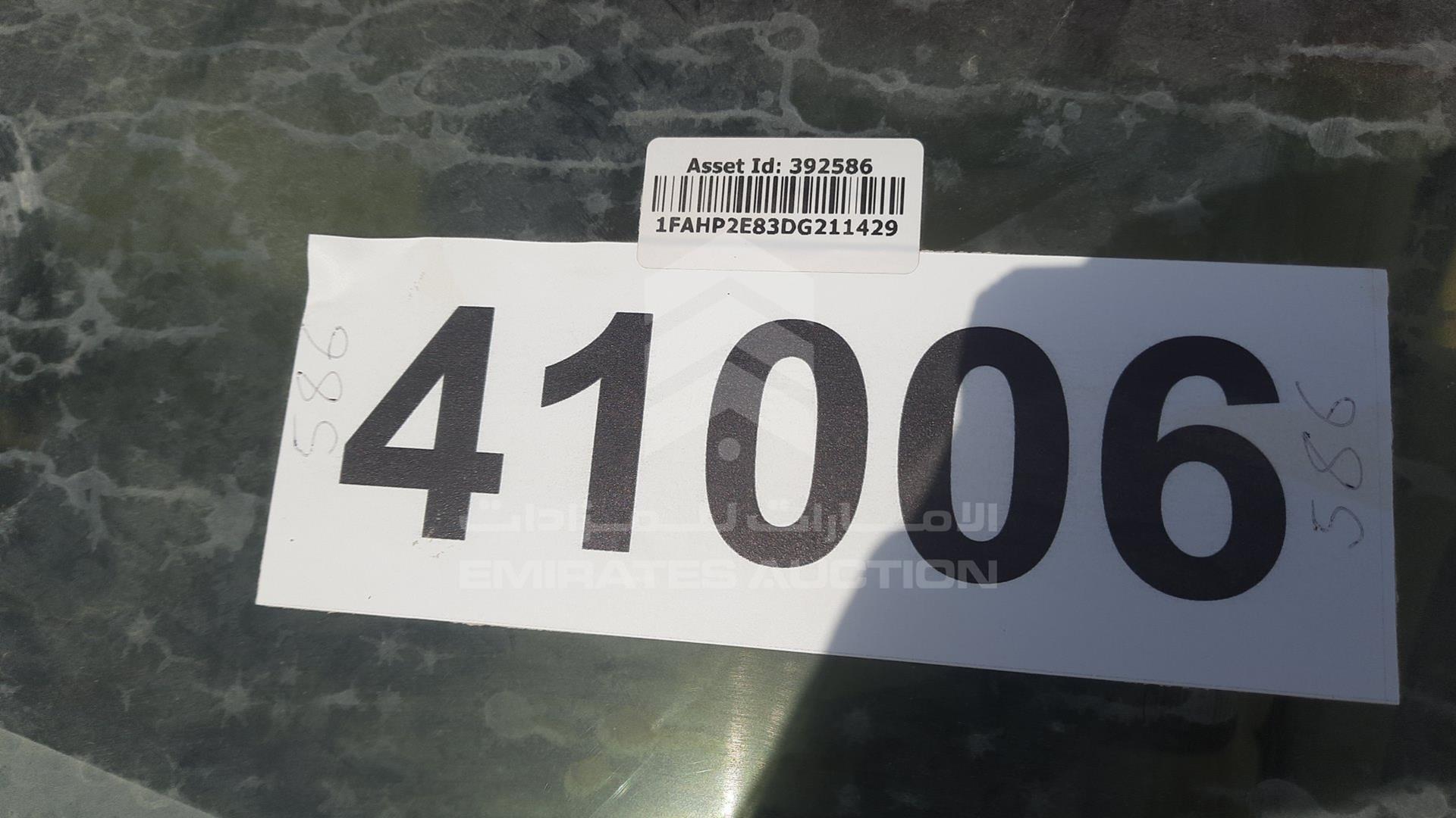 2013 FORD TAURUS VIN: 1FAHP2E83DG211429