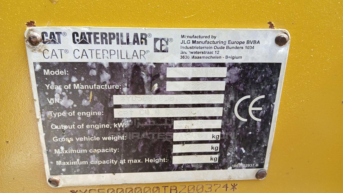 2009 Caterpillar TH414 — VIN on Frame — Photo 3