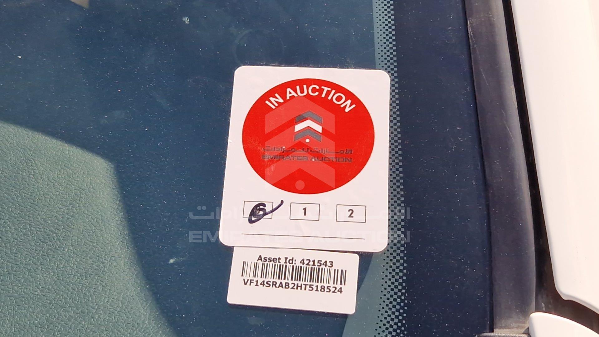 2017 RENAULT SYMBOL VIN: VF14SRAB2HT518524