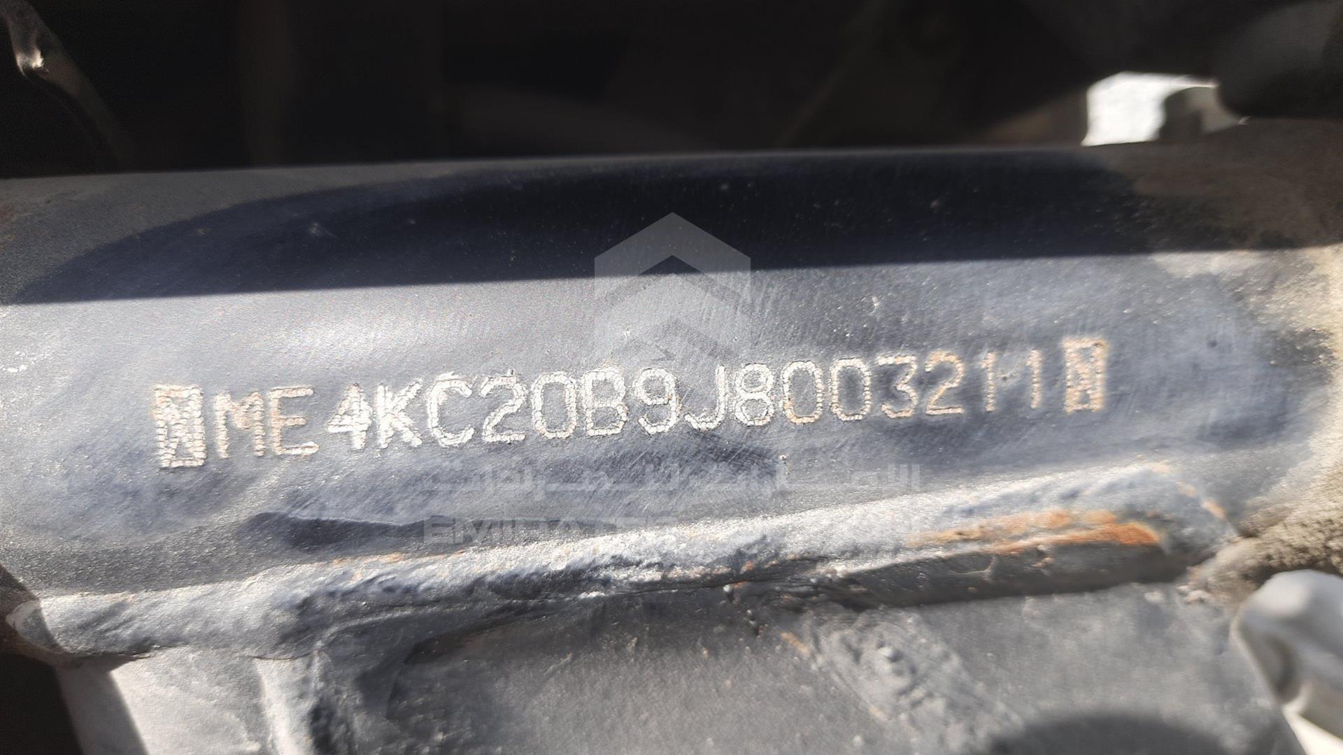 0 HONDA UNICORN VIN: ME4KC20B9J8003211