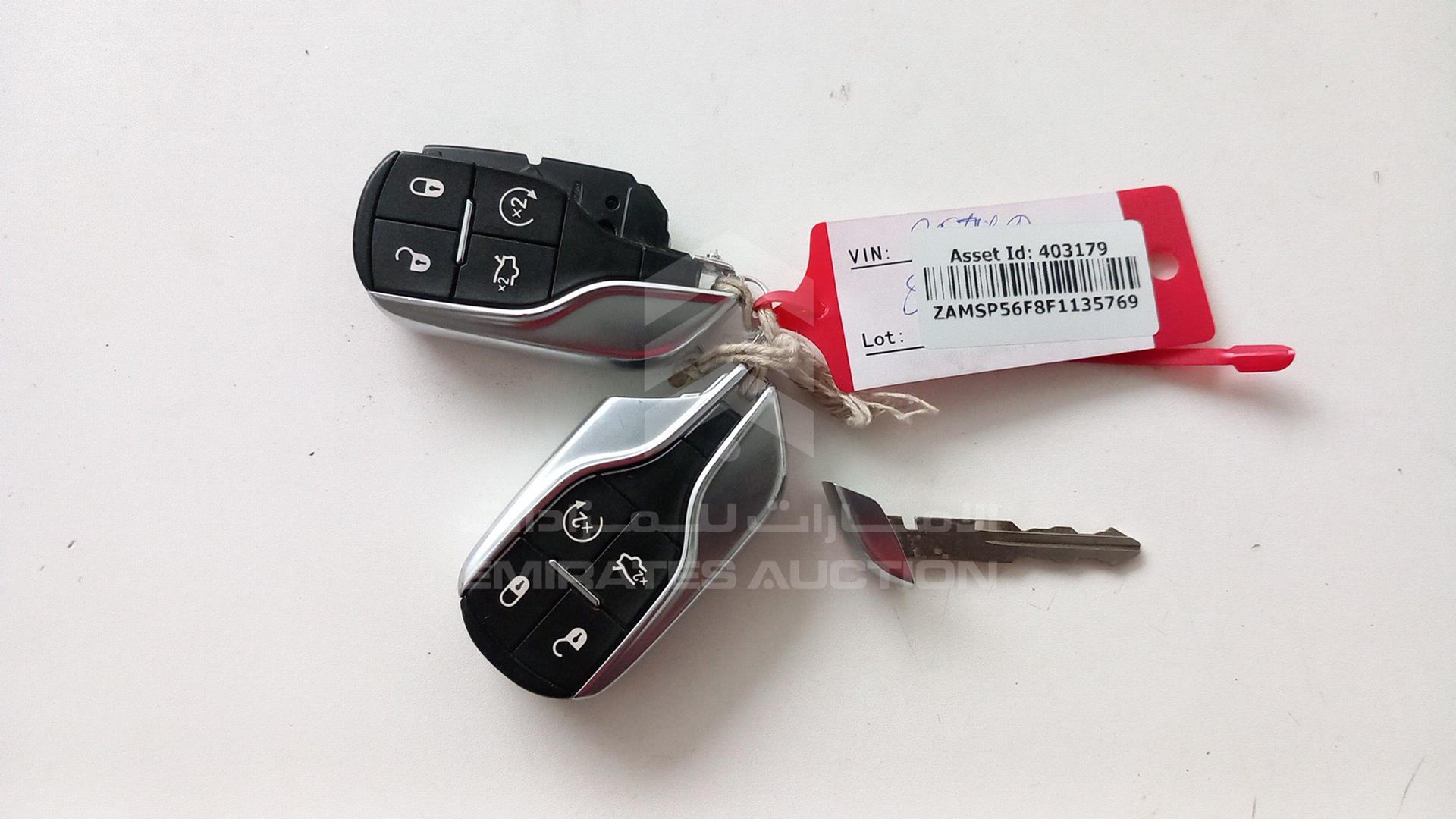 2015 MASERATI QUATTROPORTE VIN: ZAMSP56F8F1135769