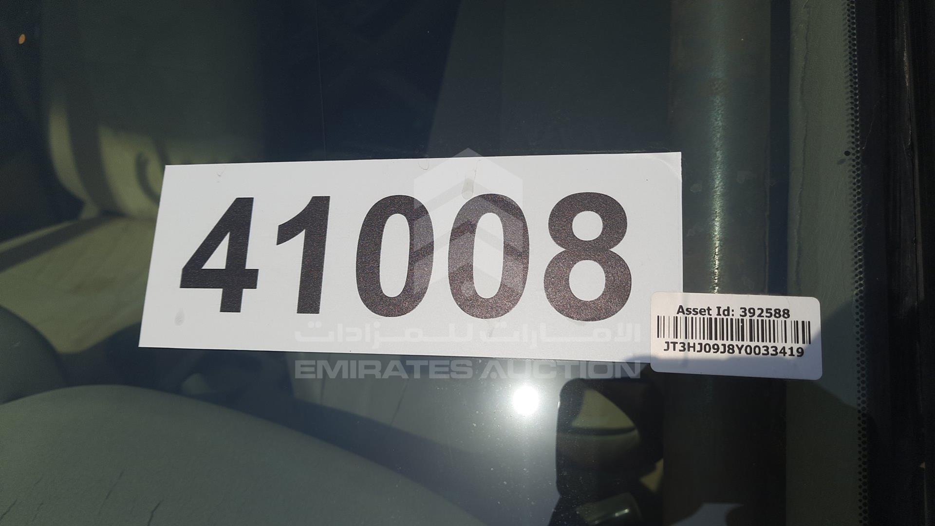 2000 TOYOTA LAND CRUISER VIN: JT3HJ09J8Y0033419
